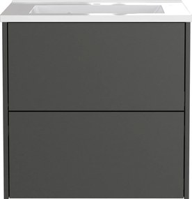Антрацитен матов стенен шкаф за мивка 61x61 cm Bodera – Germania