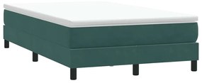 3315822 vidaXL Box Spring легло без матрак Тъмнозелено 120x210 cm кадифе