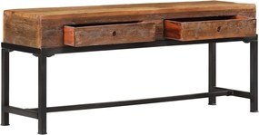 351124 vidaXL ТВ шкаф, 110x30x46 см, регенерирано дърво масив