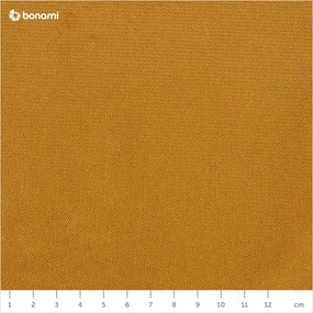 Жълт кадифен разтегателен ъглов диван (ляв ъгъл) Lofty Lilly – Miuform