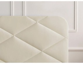 Бежово тапицирано двойно легло с включена подматрачна рамка 140x190 cm Prune – Bobochic Paris