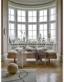 Кафяво одеяло със смес от вълна 140x200 cm Hoshi – Bloomingville