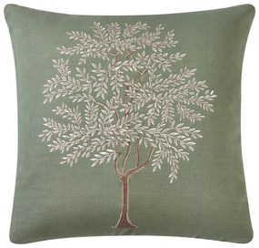 Памучна декоративна възглавница 45x45 cm Woodland Trees Embroidered – Catherine Lansfield