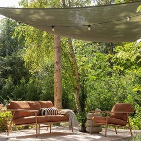 Кръгла градинска масичка от декор от камък ø 40 cm Laurel – WOOOD