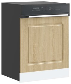 853660 vidaXL Панел за съдомиялна машина, Kalmar, дъб сонома, инженерно дърво