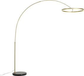 Design booglamp goud incl. LED 3-staps dimbaar - Anello