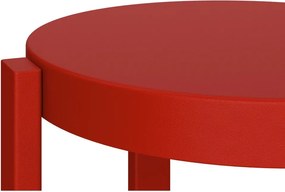 Червен стоманен бар стол (височина на седалката 75 cm) Doon – noo.ma