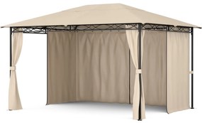 Blumfeldt Mondo 3x4 беседка с метална рамка и 4 странични стени