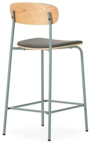 Тъмнозелени тапицирани бар столове в комплект 2 бр. (височина на седалката 65,5 cm) Saula – Marckeric