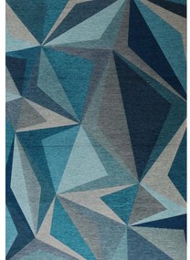 ALMINA GEOMETRIC BLUE ДЕКО ПЪТЕКА СИН 80/250