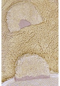 Бежов ръчно изработен памучен детски килим подходящ за пране 120x122 cm Bear – Lorena Canals