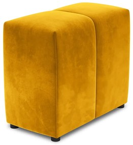 Жълт кадифен подлакътник за модулен диван Rome Velvet - Cosmopolitan Design