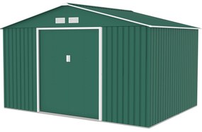 Градинска барака Aria XL цвят Зелена 340х383х210см