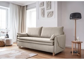 Бежов сгъваем диван 207 cm Simon – Miuform
