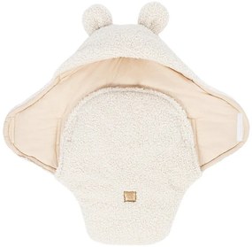 Кремаво бебешко одеяло от шерпа 45x80 cm – Meowbaby