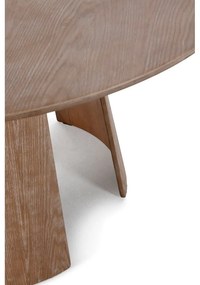 Кръгла трапезна маса от декор от дъб ø 120 cm Zuri – MOME