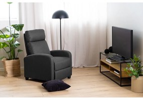 Антрацитно релаксиращо кресло Siom – Actona