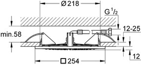 Душ покрив Grohe Rainshower F-Series-51 x 51 см.