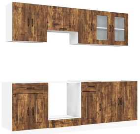 3314826 vidaXL Комплект кухненски шкафове от 8 части Kalmar, инженерно дърво