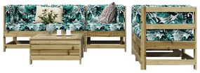 3250807 vidaXL Градински комплект 6 части импрегнирано борово дърво