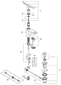 Кран за умивалник Grohe Allure Brilliant-Silver Mat