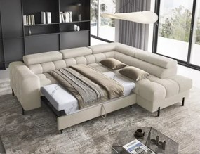 Ъглов диван Ferucce-Krem-Right