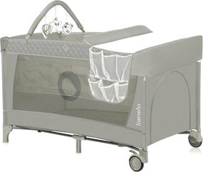 Lionelo - Преносима бебешка кошара FLOWER Cappuccino