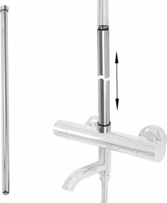 Удължител за вана/душ комплект CHROM 60cm