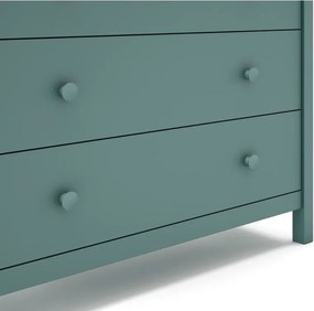 Нисък детски скрин от борова дървесина в цвят бензин 100x80 cm Max - Marckeric