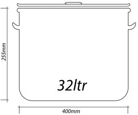 Казан с капак SAPIR SP 1211 - 172 литра