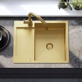 Стоманена мивка Paul BRUSH GOLD