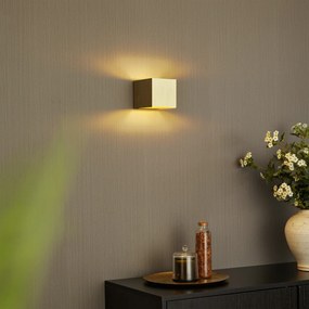 Модерна стенна лампа златна с LED и димер за докосване акумулаторна - Joris