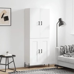 3195795 vidaXL Висок шкаф, бял, 69,5x34x180 см, инженерно дърво