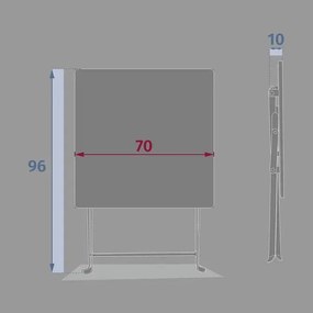 Градинска квадратна маса Hesperide Greensboro,70x70x71 cm - Графит