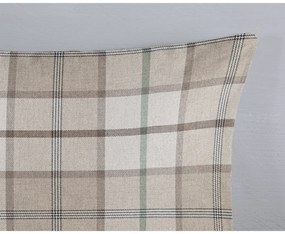 Светлокафяво двойно удължено фланелено спално бельо 200x220 cm Bernardus – Good Morning