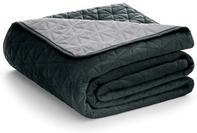 Тъмно сива покривка за легло Graphite, 220 x 240 cm Laila - AmeliaHome