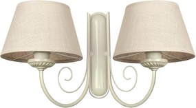 Аплик АМАЛФИ, крем, абажури Камелот Макиато, 2xE27