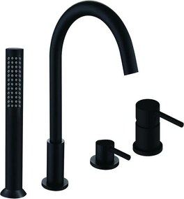 Mexen Alma батерия за вана, черна - 75032-70