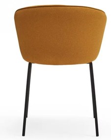 Тапицирани трапезни столове в комплект 2 бр. в цвят горчица Add – Teulat