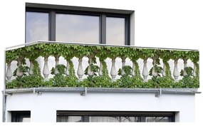 Зелен пластмасов параван за балкон 500x85 cm - Maximex