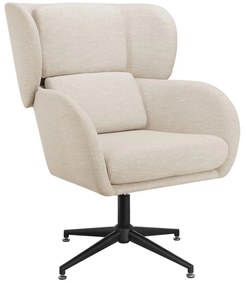 Бяло кадифено кресло Vanessa – Støraa