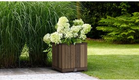 Пластмасова самополиваща се саксия за цветя Deco Square – Keter