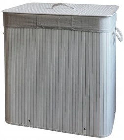 Бамбуков кош за пране - 3 камери, 150 л Eстествен