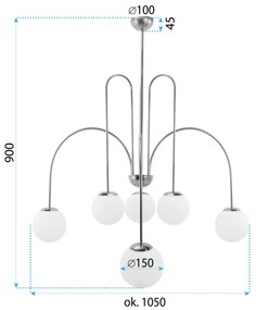 Плафон Gold APP1584-6CP