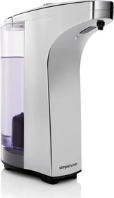 Сив автоматичен метален дозатор за сапун 237 ml - simplehuman