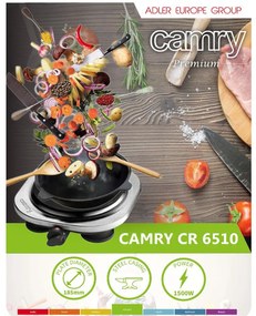 Електрически котлон CR 6510, 1 зона, 1500W, Черен
