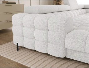 Кремав разтегателен ъглов диван от букле (десен ъгъл U форма) Feraria – ELTAP