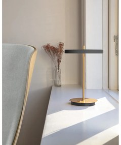 Антрацитна LED настолна лампа с метален абажур (височина 31 см) Asteria Move - UMAGE