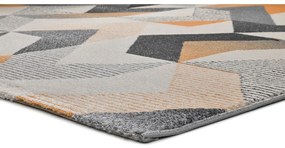 Оранжев и сив килим Гладис Абстракт, 140 x 200 cm - Universal