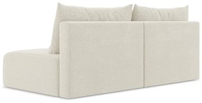 Кремав разтегателен диван с място за съхранение 216 cm Kalena – Makamii
